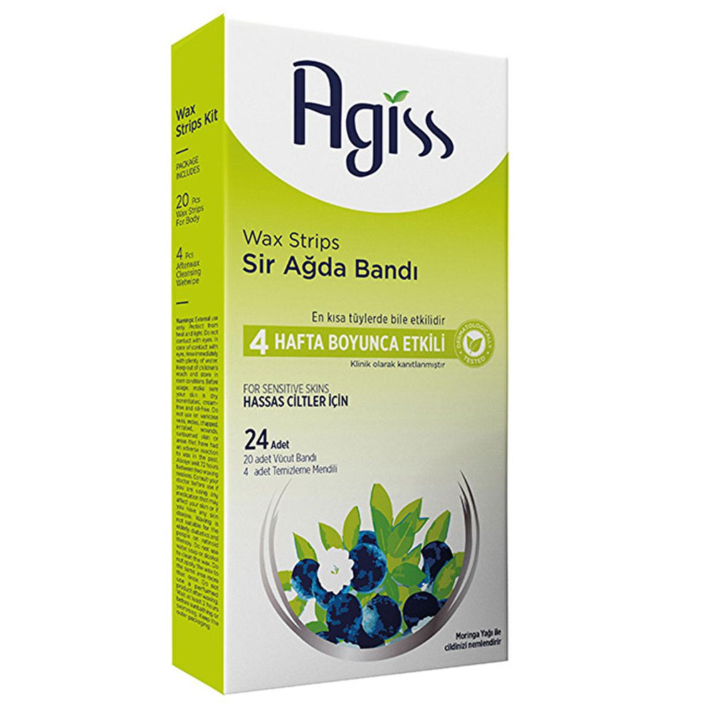 Agiss Sensitive Skin Wax Strips for Body Hair Removal - Gentle, Effective, Natural Ingredients - view 4
