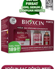 Bioxcin Hair Care Kit - Intense Hair Loss Solution with Herbal Shampoo, Serum & Keratin Supplement - Shampoo