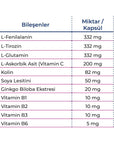PF ProFocus Dietary Supplement - Vegan Capsules with L-Phenylalanine, Ginkgo Biloba, and Vitamins for Cognitive - view 5