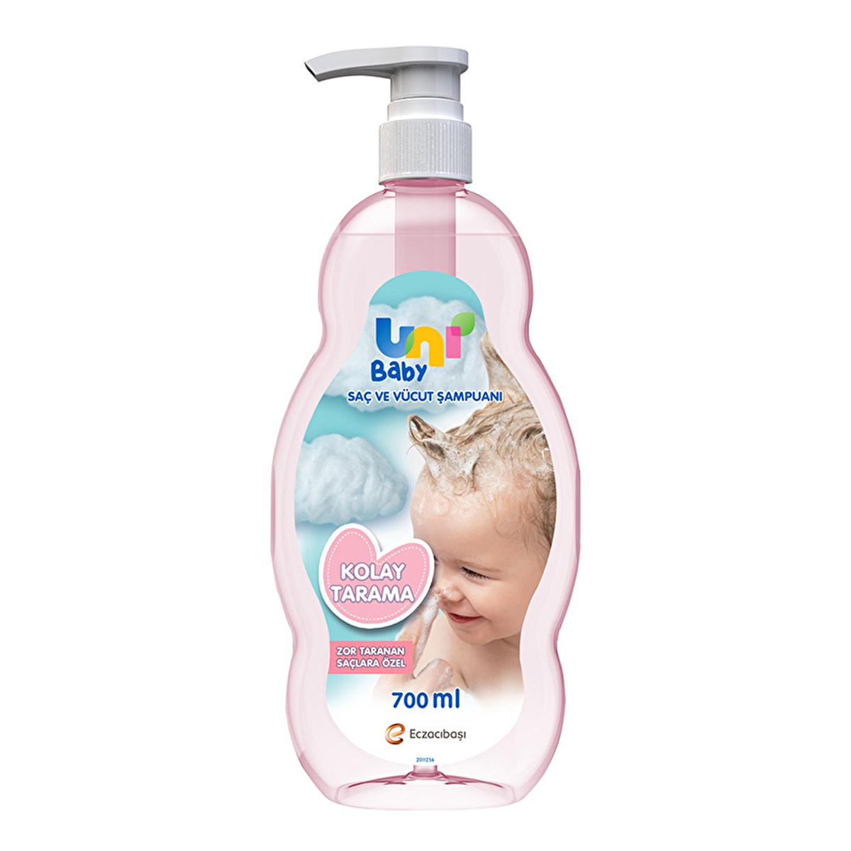 Uni Baby Kolay Tarama Saç ve Vücut Şampuanı - Gentle Detangling Baby Shampoo 700ml Uni Baby Gentle Detangling Baby Shampoo 700ml baby shampoo, detangling shampoo, hypoallergenic baby care, natural baby products, dermatologically tested baby shampoo, gentle baby shampoo, tear-free shampoo, pH balanced baby shampoo, baby hygiene products, Uni Baby products