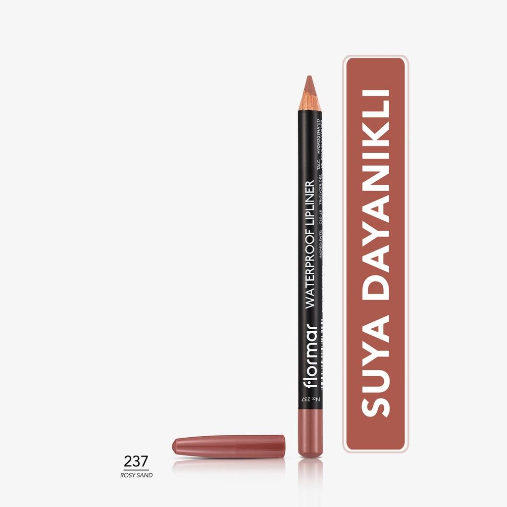 Flormar Matte Waterproof Lip Liner 237 Rosy Sand