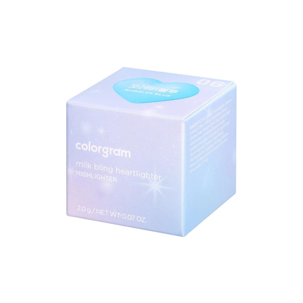 Colorgram Milk Bling Heartlighter 06 Bubbles Blue 2.2g