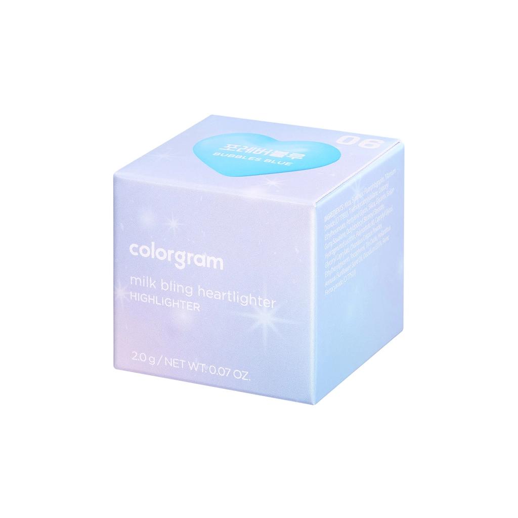 Colorgram Milk Bling Heartlighter 06 Bubbles Blue 2.2g