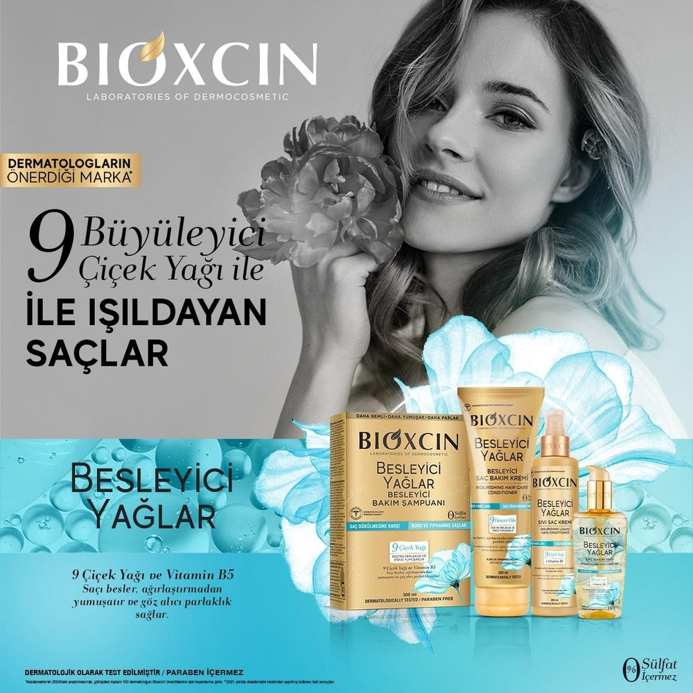 Bioxcin Nourishing Hair Shampoo with 9 Flower Oils - Sulfate-Free, Hypoallergenic Repair for Dry & Damaged Hair - view 6