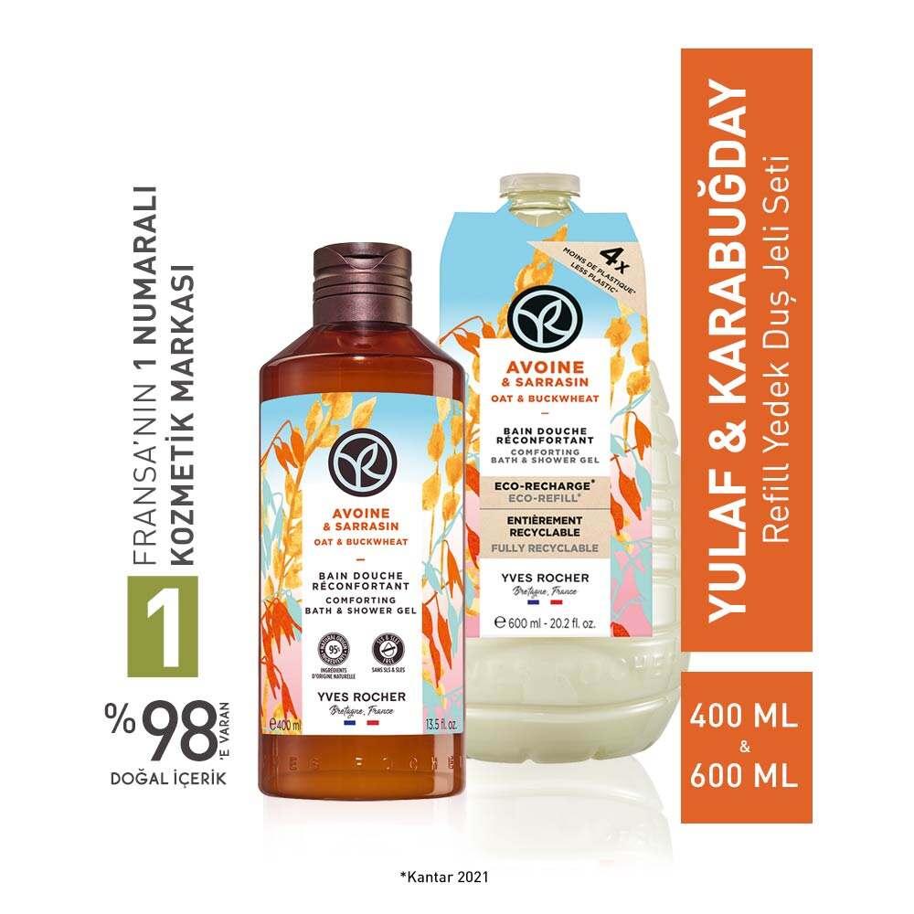 Yulaf Karabuğday Eco-Friendly Refill Shower Gel Set - Moisturizing Oat & Buckwheat Extracts, 40.58 fl oz Yulaf Karabuğday Refill Shower Gel Set - Eco-Friendly & Moisturizing refill shower gel, eco-friendly shower gel, moisturizing shower gel, oat and buckwheat shower gel, sustainable personal care products, eco-friendly packaging, recycled plastics, ocean bond plastic certification, sustainable shower routine, reduce plastic waste, green beauty products, natural shower gel, environmentally friendly cosmetic
