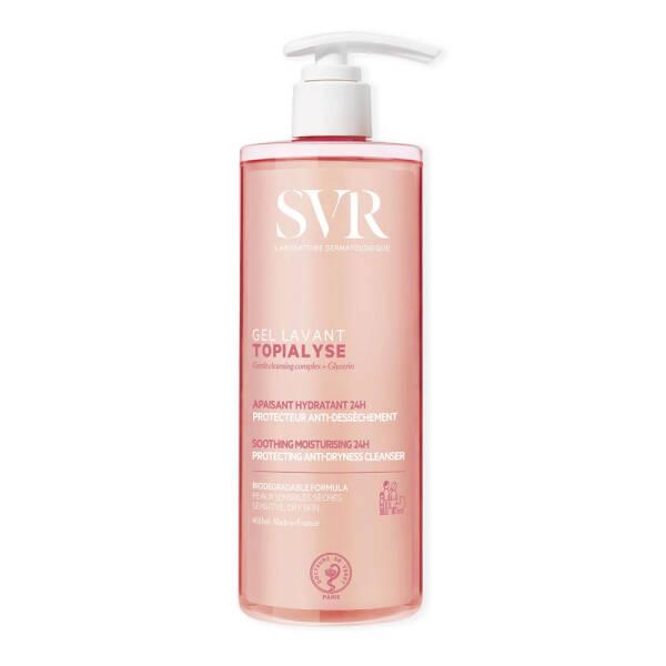 svr topialyse gel lavant sensitive skin cleanser 400ml, baby and adult gentle skin cleanser packaging SVR Topialyse Gel Lavant - Gentle Skin Cleanser | 400ml SVR Topialyse Gel Lavant - Gentle Skin Cleanser | 400ml svr, topialyse-gel-lavant, skin-cleanser, sensitive-skin, daily-use, baby-care, gentle-cleanser, parents, caregivers, ai-generated