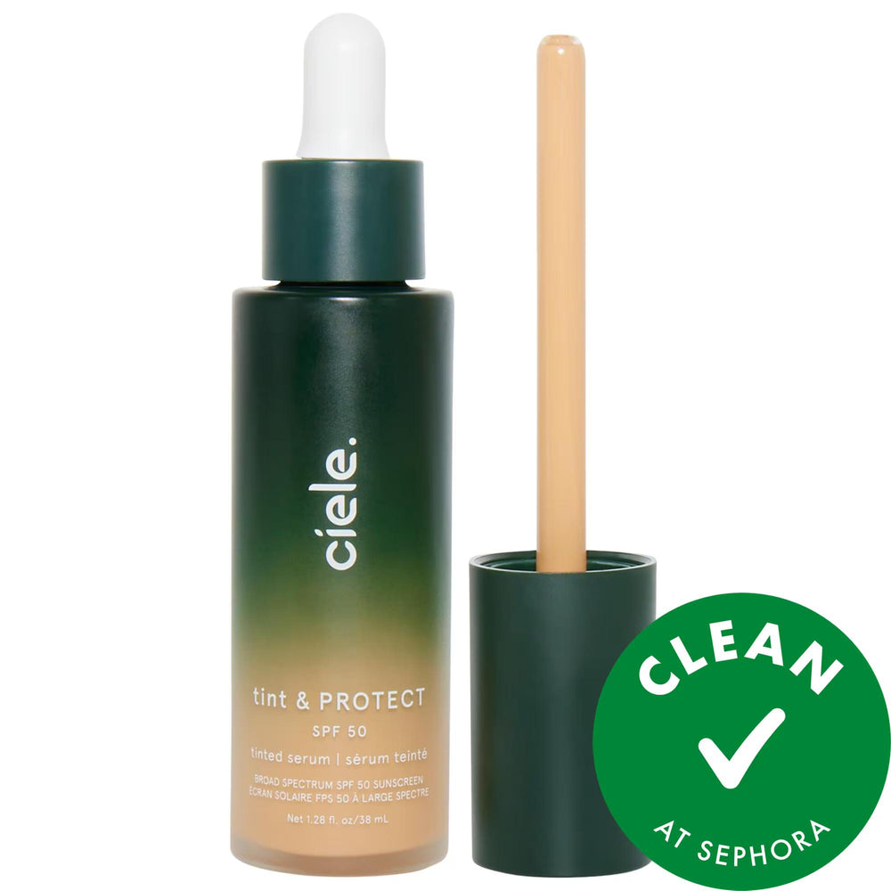 tint & PROTECT - Vegan Tinted Serum Foundation with SPF 50+ - Medium Coverage, Natural Finish, Cruelty-Free tint & PROTECT Vegan Tinted Foundation SPF 50+ - Natural Finish tinted serum foundation, SPF 50+ makeup, non-comedogenic foundation, vegan cruelty-free cosmetics, natural finish makeup, liquid foundation, medium coverage foundation, cruelty-free makeup, vegan makeup, gluten-free cosmetics, skincare makeup, radiant skin, natural look, ethical cosmetics, sustainable beauty, acne-safe products