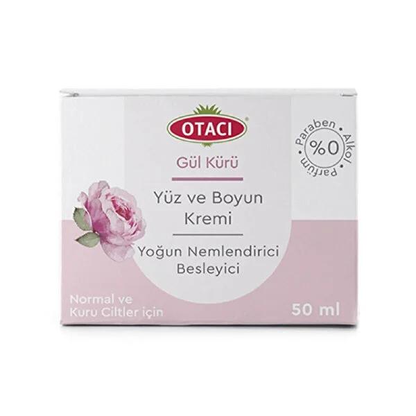 Otacı Natural Moisturizing Face and Neck Cream with Rose Extract - Vegan, Dermatologically Tested, 1.69 fl oz Otacı Rose Extract Face Cream - Vegan & Dermatologically Tested natural face cream, vegan skincare, dermatologically tested moisturizer, dry skin care, rose extract skincare, paraben-free cosmetics, cruelty-free skincare, olive oil skincare, shea butter moisturizer, UVA protection skincare, vegan face cream, clean skincare, sensitive skin products