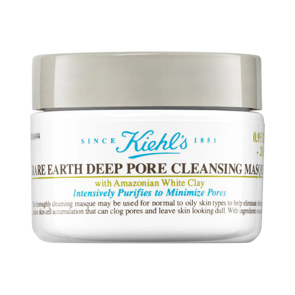 Kiehl's Mini Rare Earth Clay Face Mask: Deep Pore Cleansing, Blackhead Removal & Oil Control - Minimize Pores & Detoxify Skin Kiehl's Clay Mask: Pore Minimizing & Blackhead Removal clay face mask, pore minimizing mask, blackhead removal mask, oily skin mask, deep pore cleansing mask, amazonian white clay mask, natural face mask, skin detoxifying mask, best face mask for pores, oil control face mask, face mask, pore minimizer, blackhead remover, oily skin treatment, acne treatment, skin detox, natural skinca