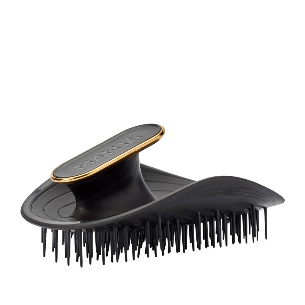 Manta Original Hairbrush for Fragile Hair Black Gold