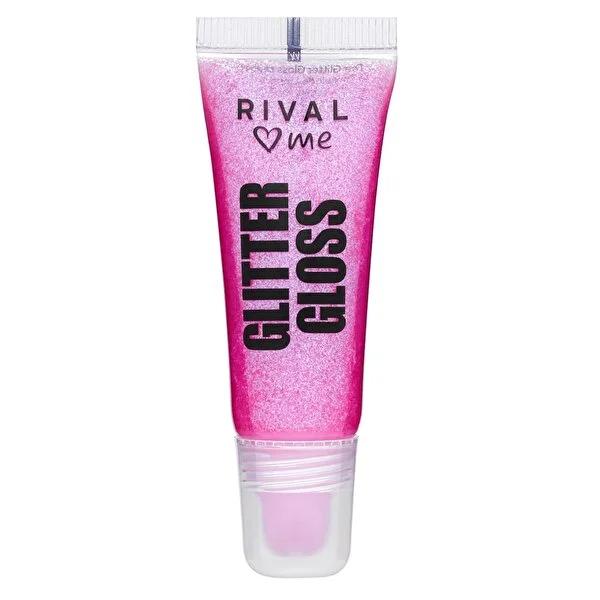 Rival Loves Me Vegan Lip Gloss with Aloe Vera & Glitter No.02 - Moisturizing, Shiny Finish Rival Loves Me Vegan Lip Gloss - Moisturizing & Glitter vegan lip gloss, glitter lip gloss, moisturizing lip gloss, aloe vera lip care, cosmetic lip gloss, cruelty-free beauty, vegan beauty products, lip care routine, shiny lips, nourishing lip gloss