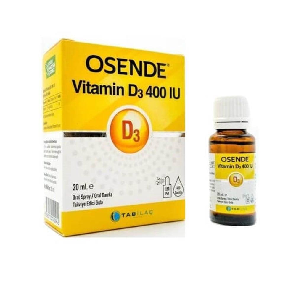 Osende Vitamin D3 400 IU Oral Drops - Supports Bone & Immune Health, 20 ml Osende Vitamin D3 400 IU - Bone & Immune Health Support Vitamin D3 supplement, 400 IU Vitamin D3, Oral Vitamin D drops, Dietary supplement for bone health, Immune system support, Health supplements, Bone health support, Vitamin D deficiency solution, Dietary Vitamin D3, Osende Vitamin D3, Vitamin D oral drops