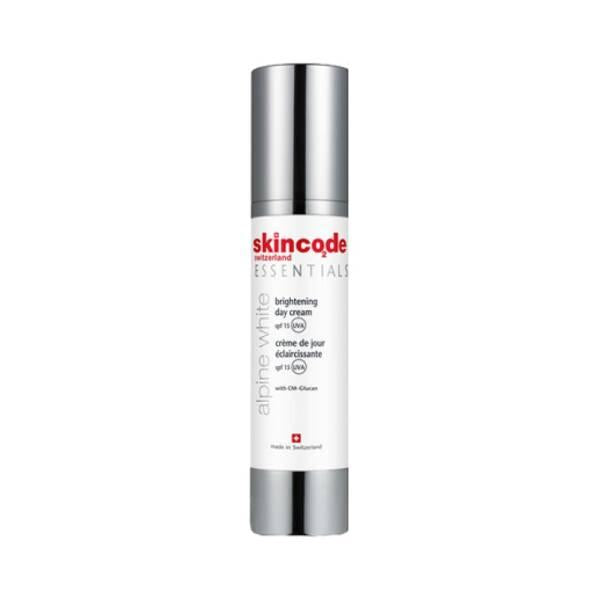 Skincode Brightening Day Cream SPF15 - Moisturizing & UV Protection for Brighter Complexion - Face Cream