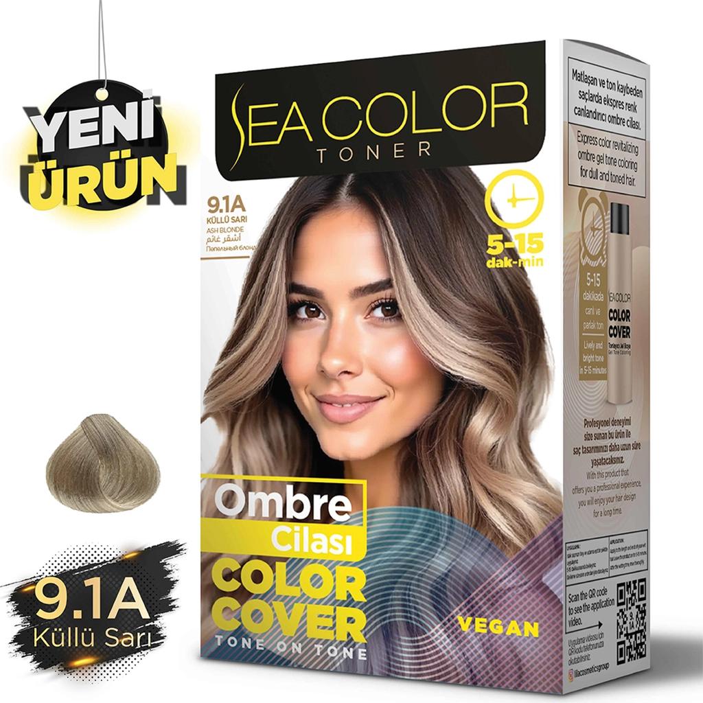 Sea Color Toner Ombre Cila 9.1A Ash Blonde Hair Toner