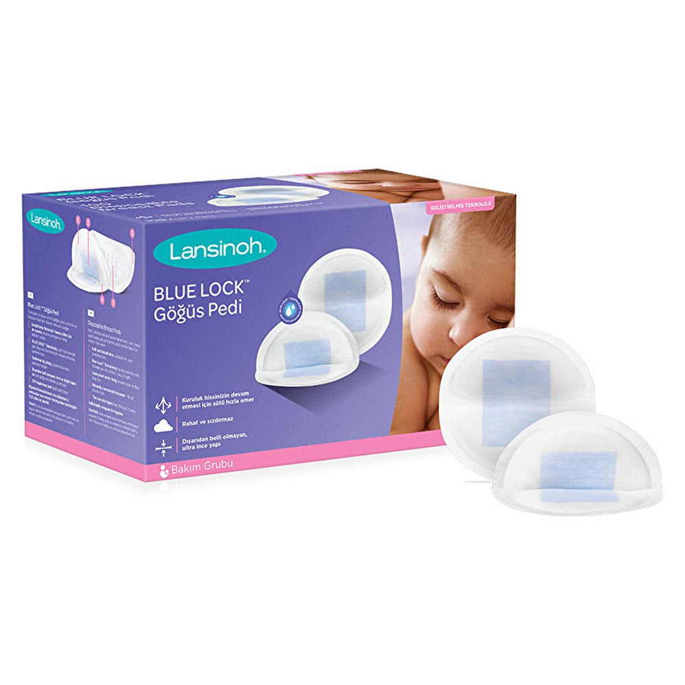 Lansinoh Blue Lock Breast Pads for Breastfeeding Mothers - 36 Count, Ultra-Thin, Discreet, and Comfortable Nursing - view 2