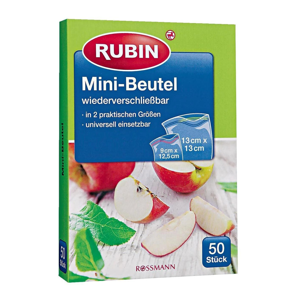 Rubin Refrigerator Food Storage Bags Two Sizes Pack 50 Count