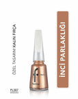 Flormar Pearly Yoğun Pigmentli ve Sedef Yansımalı Oje PL387 Vintage Gold - Long-Lasting Nail Polish with Pearl - view 3