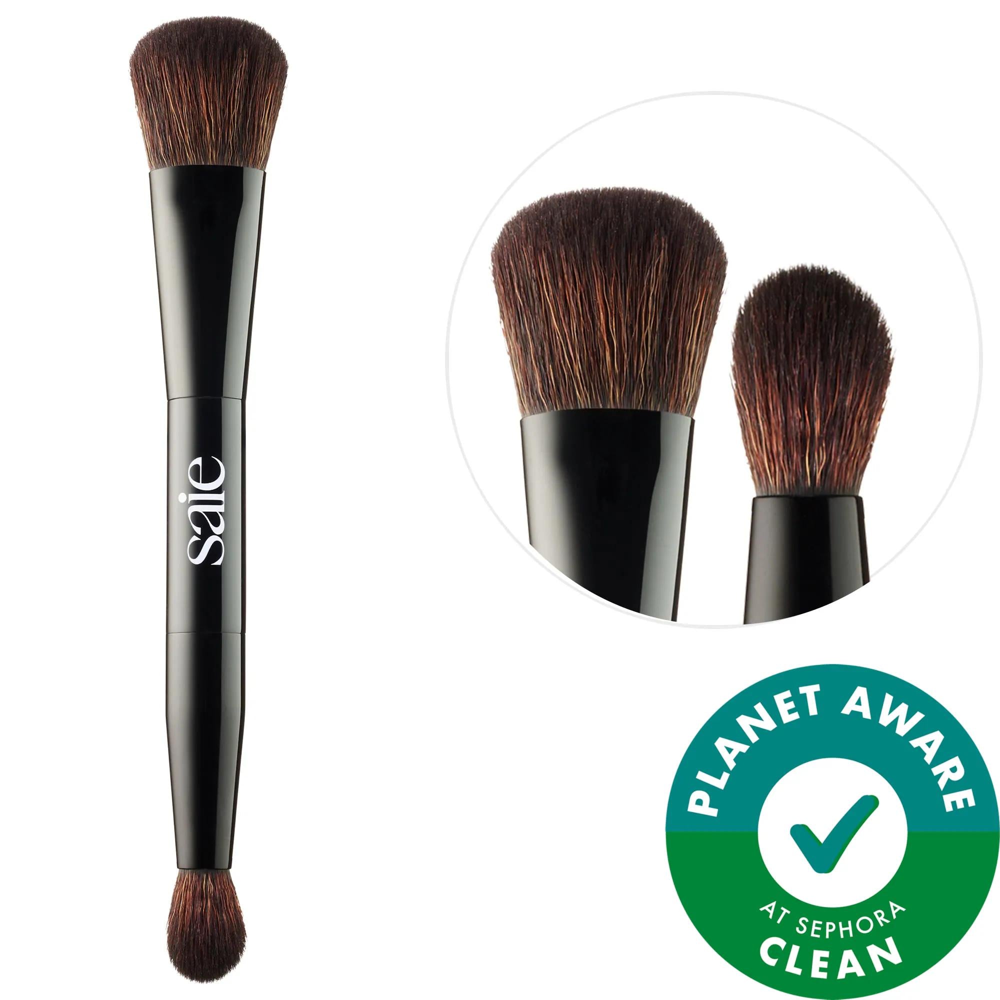 Double-Ended Sculpting Brush: Vegan & Cruelty-Free Makeup Brush for Contouring, Highlighting & Concealing - Achieve Precise & Flawless Application Double-Ended Sculpting Brush - Vegan Makeup | Contouring & Highlighting sculpting brush, makeup brush, dual ended brush, contour brush, vegan makeup brush, cruelty-free brush, concealer brush, highlighting brush, synthetic bristle brush, precision makeup brush, cosmetic brush, face brush, makeup applicator, vegan brush, cruelty-free makeup, contouring, highlighti