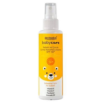 Dermoskin BabyCare SPF50+ Baby Sun Protection Lotion - Water-Resistant, Gentle Formula for Sensitive Skin - Sunscreen