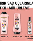 Gliss Split Hair Miracle Hair Repair Serum - 200ml, Nourishes & Repairs Damaged Hair with Ionic Complex & Grape - view 7