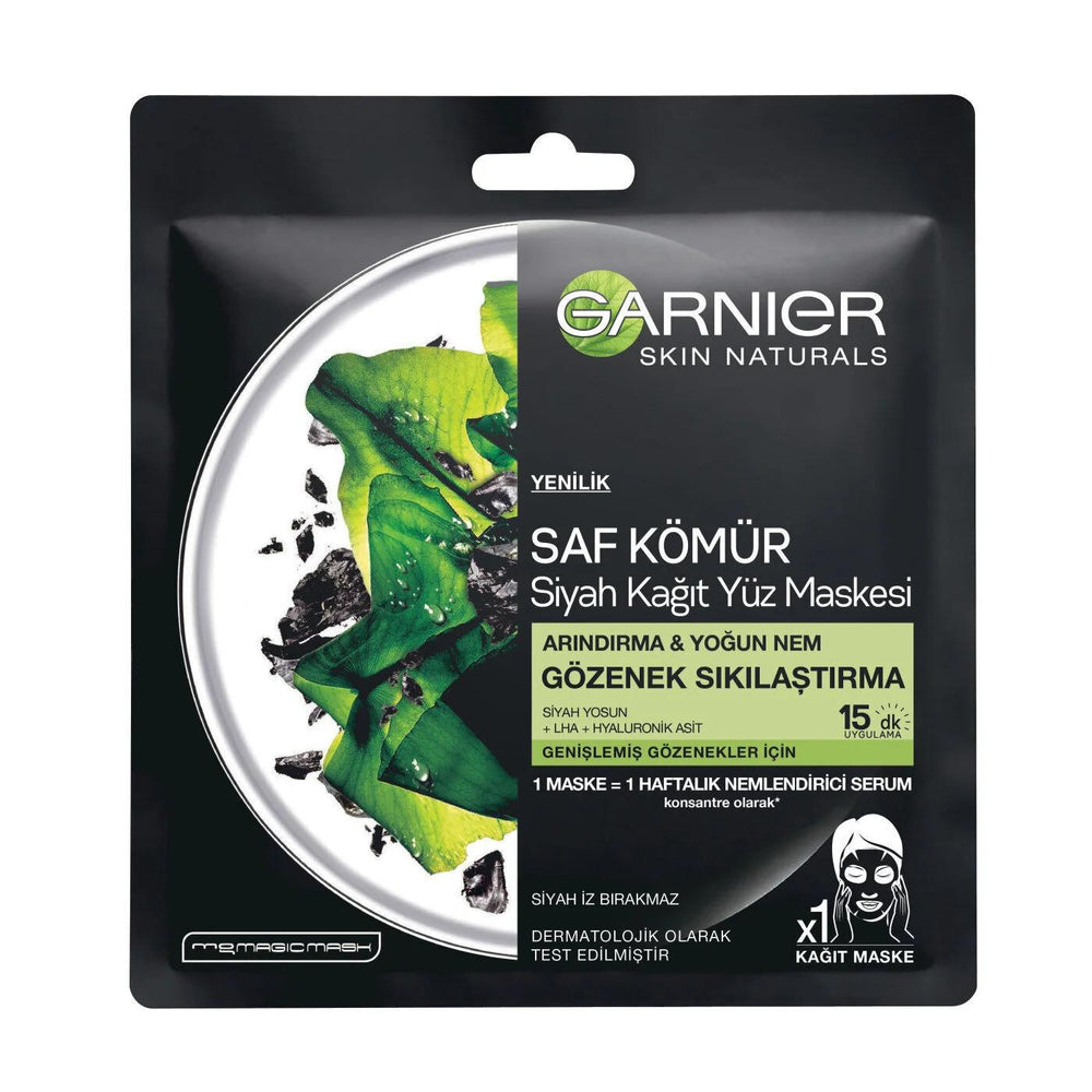 Garnier Black Algae Pore Tightening Sheet Mask 1 pc