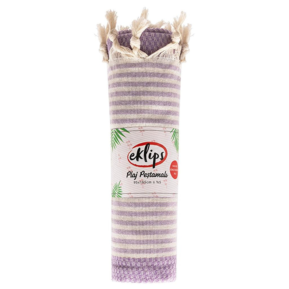 Eklips Honeycomb Turkish Towel Lilac Cotton Peshtemal