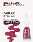 Flormar Nail Enamel Yoğun Pigmentli Oje - Long Lasting Nail Polish with Nail Care Benefits - view 4