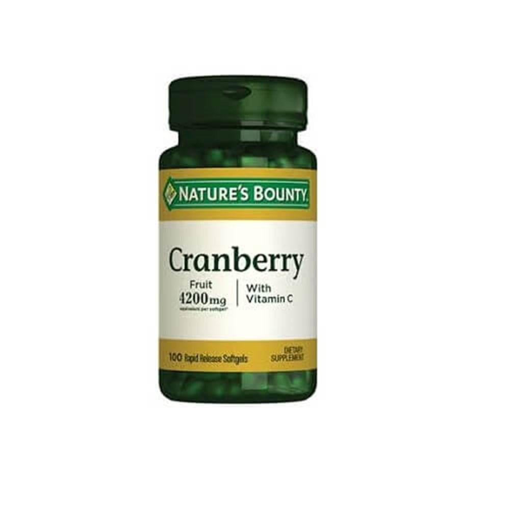 Nature's Bounty Cranberry &amp; Vitamin C Softgels - 100 Count