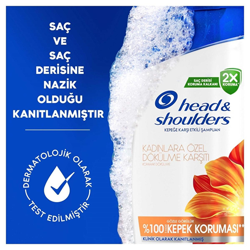 Head & Shoulders Anti-Dandruff Shampoo for Women - Combats Hair Loss & Dandruff, Dermatologically Tested, - view 6