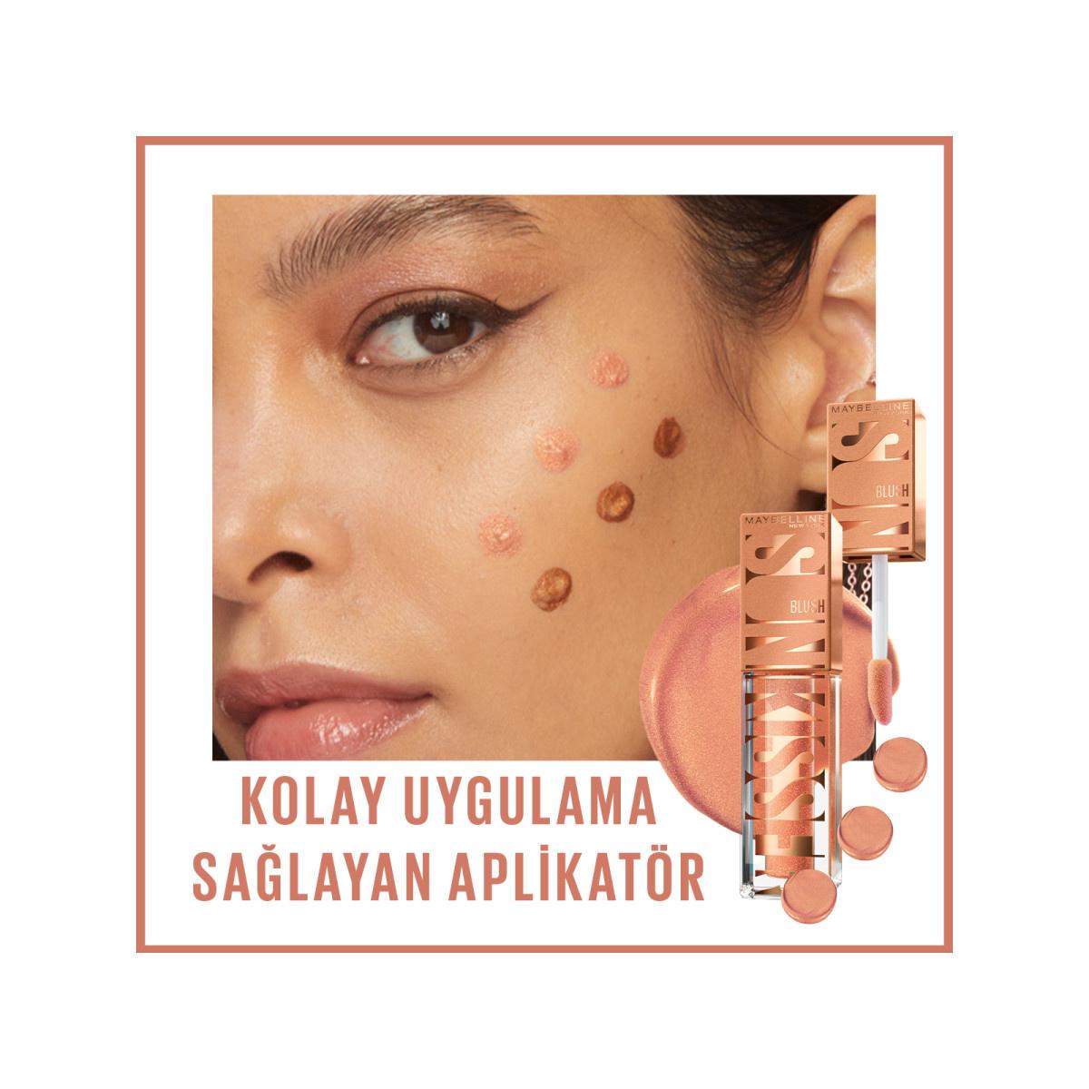 Maybelline New York Sunkisser Liquid Blush 05 Blazing - Long-Lasting Natural-Looking Flush for Cheeks Maybelline Sunkisser Liquid Blush - Long-Lasting Cheek Color Liquid Blush, Maybelline Sunkisser, Long-lasting Blush, Natural-looking Blush, Vitamin E Blush, Makeup for Cheeks, Healthy Glow, Sun-Kissed Cheeks, Easy Makeup, Long-Lasting Makeup, Cosmetics for Women, Everyday Makeup, Special Occasion Makeup, Makeup for Various Skin Types