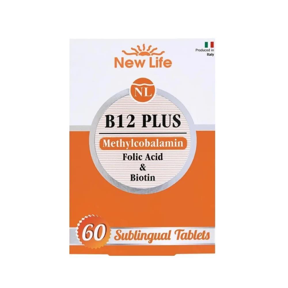 New Life Vitamin B12 Supplement Sublingual Tablets - Boost Energy, Immune System Support, 60 Count New Life B12 Supplement - Energy & Immune Support Vitamin B12 supplement, Sublingual B12 tablets, Biotin and Folate supplement, Dietary supplement for energy, Vitamin B12 deficiency support, Health supplements, Energy boost, Immune system support, Sublingual tablets, Vitamin B12, Folate, Biotin, New Life supplements