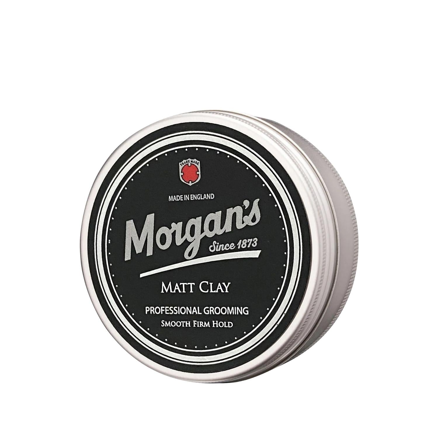 Morgan's Firm Hold Matt Clay Hair Styling Product for Textured Hairstyles - 75ml Morgan's Firm Hold Matt Clay Hair Styling hair styling clay, firm hold pomade, matt finish styling product, clay-based hair product, men's grooming styling, textured hairstyles, messy hairstyles, non-shiny hair finish, long-lasting hold, hair texture and definition, smooth application, hair styling products, grooming essentials
