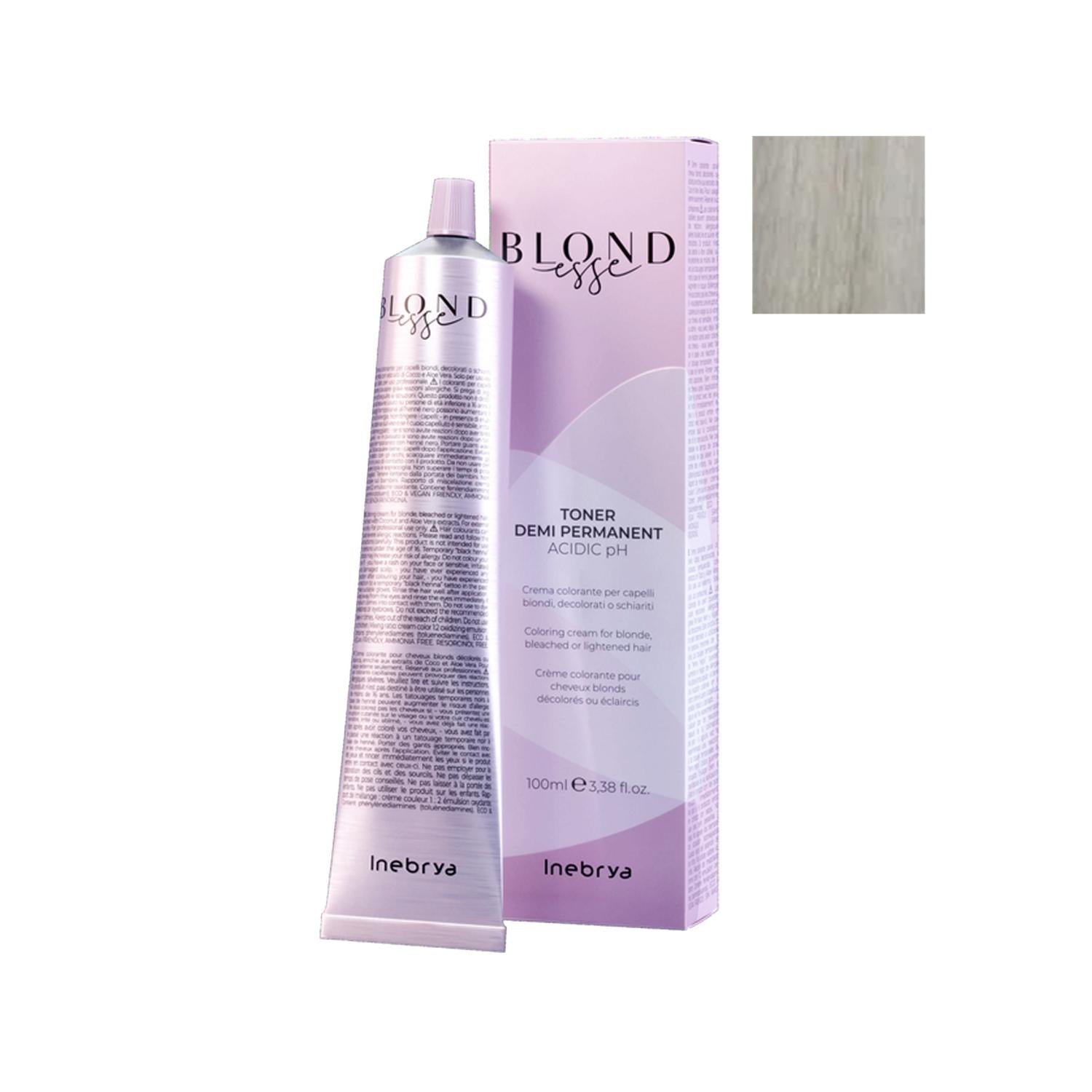 Inebrya Blondesse Demi Permanent Hair Toner for Blonde Hair - Translucent Tone, 3.38 fl oz Inebrya Blondesse Demi Permanent Hair Toner for Blonde Hair Inebrya Blondesse, Demi Permanent Hair Toner, Blonde Hair Color, Hair Toning Products, Translucent Hair Toner, Blonde Hair Care, Hair Color Maintenance, Demi Permanent Hair Color, Blonde Toner, Hair Toner for Blonde Hair, Inebrya Hair Products