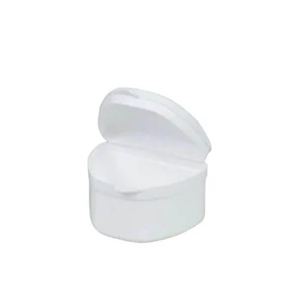 Rabir Denture Case - Dental Prosthesis Storage Box with Secure Lid