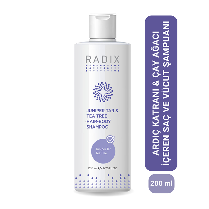 Radix Juniper Tar & Tea Tree Hair & Body Shampoo 200 ml