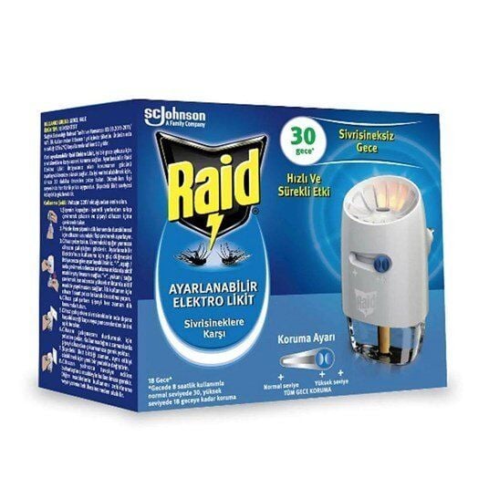 Raid Adjustable Electric Liquid Mosquito Repellent 30 Nights 21 ml