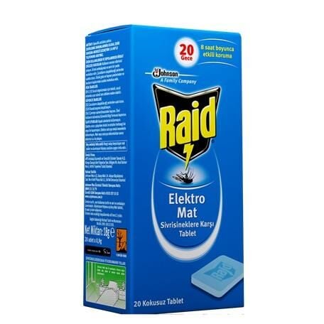 Raid ElektroMat Odorless Mosquito Repellent Tablets 20 Count