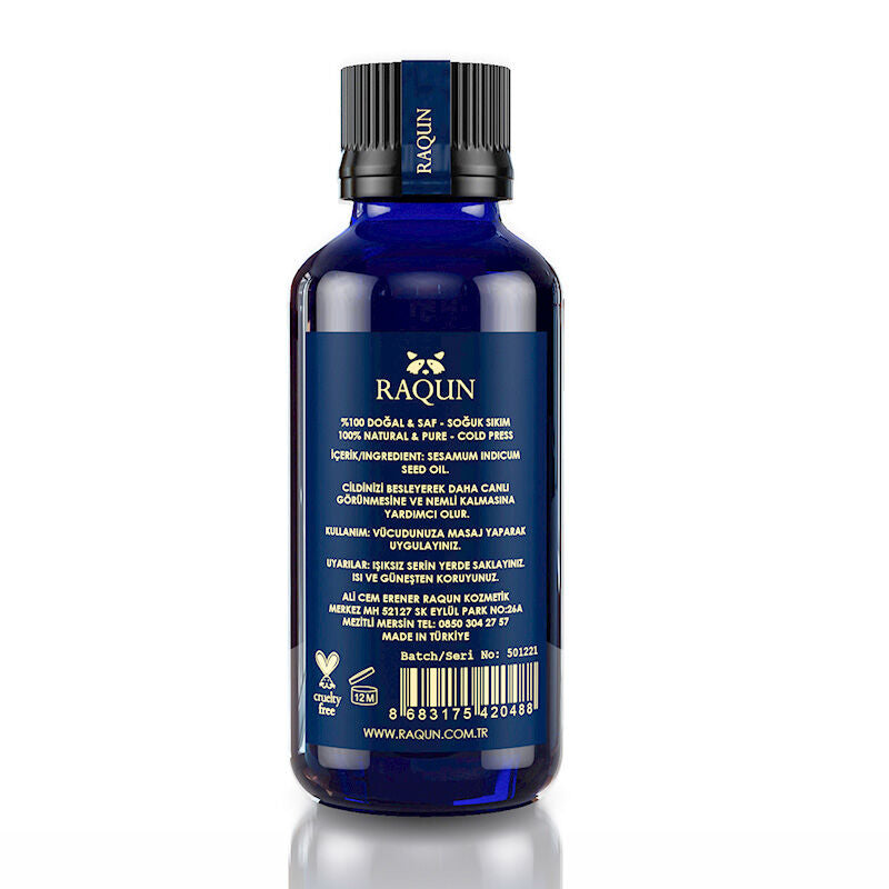 Raqun Sesame Seed Oil Pure Moisturizing Body &amp; Hair Oil 50 ml