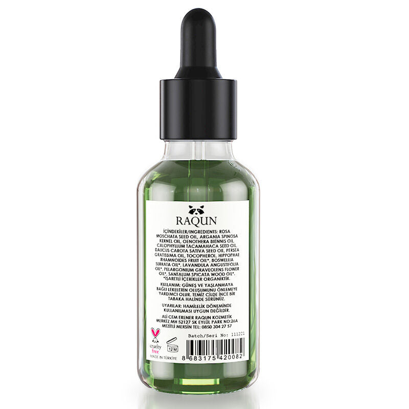 Raqun Brightening Serum with Organic Oils 30 ml