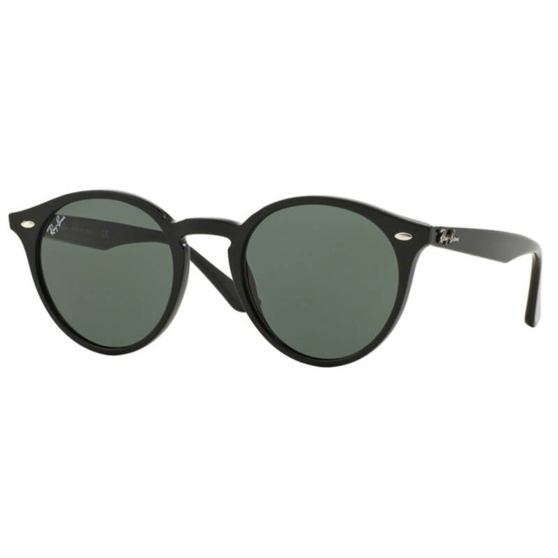 Ray-Ban 0RB2180 Round Sunglasses with Grey Green Lenses 49mm