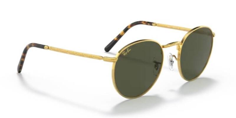 Ray-Ban 0RB363791963150 Unisex Round Metal Sunglasses Gold
