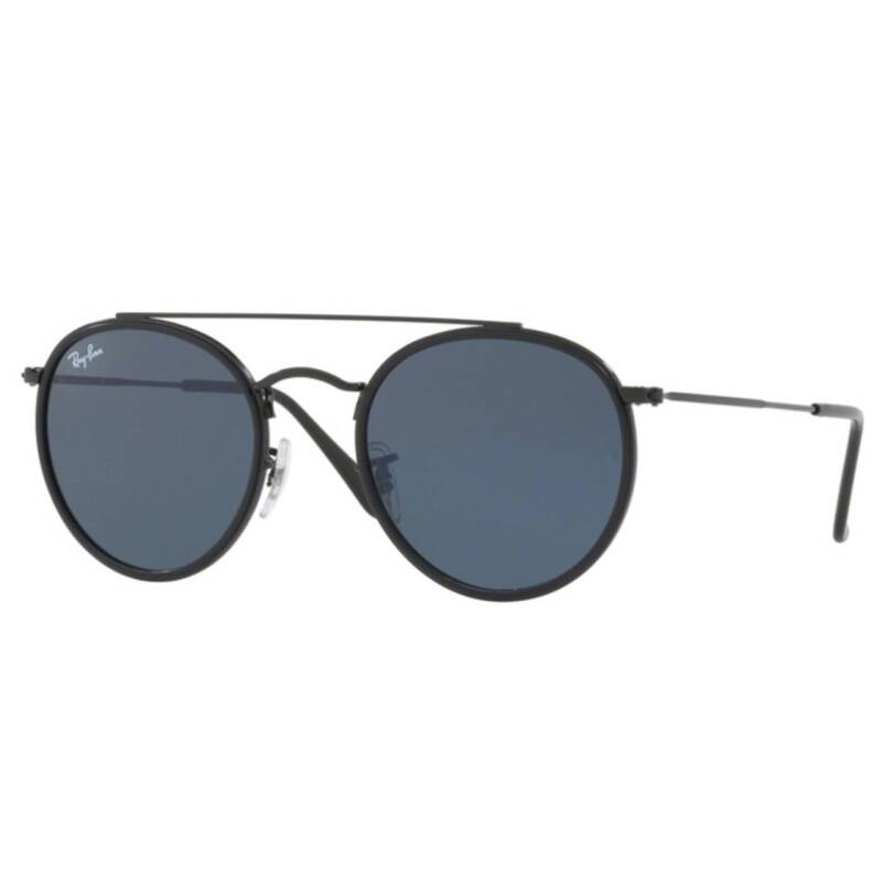 Ray-Ban 0RB3647N Round Double Bridge Sunglasses 51mm