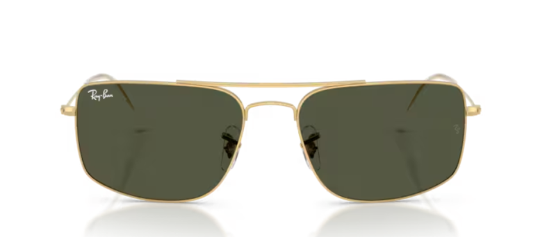 Ray-Ban 0RB3779 Gold Aviator Sunglasses for Men 59mm