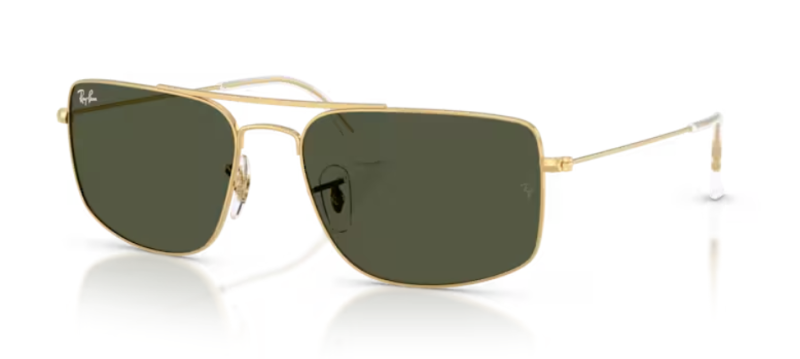 Ray-Ban 0RB3779 Gold Aviator Sunglasses for Men 59mm