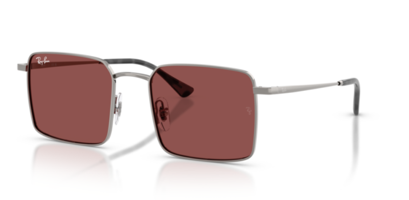 Ray-Ban 0RB3782 Square Gunmetal Men's Sunglasses 53mm