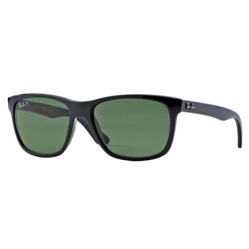 Ray-Ban 0RB4181 Polarized Square Sunglasses in Black 57mm