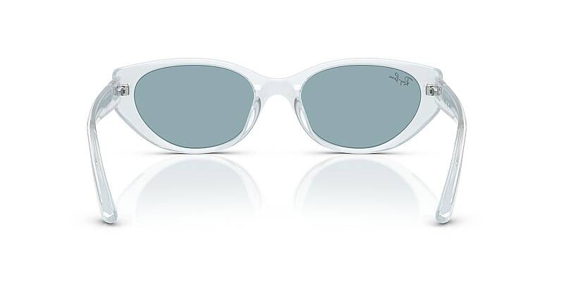 Ray-Ban 0RB4457D Blue Lens Square Men's Sunglasses 55mm