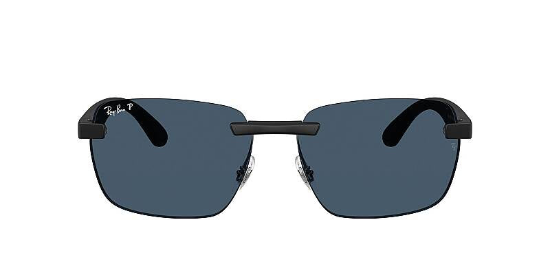 Ray-Ban 0RB4470CH Polarized Men's Rectangular Sunglasses 62mm