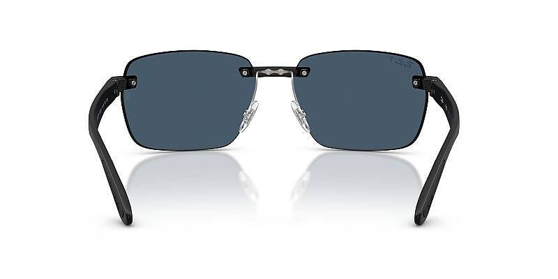 Ray-Ban 0RB4470CH Polarized Men's Rectangular Sunglasses 62mm