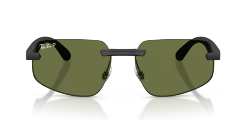 Ray-Ban 0RB4475CH Polarized Sunglasses with Matte Black Frame 60mm